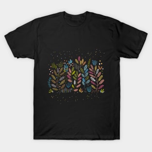 Embroidered foliage T-Shirt
